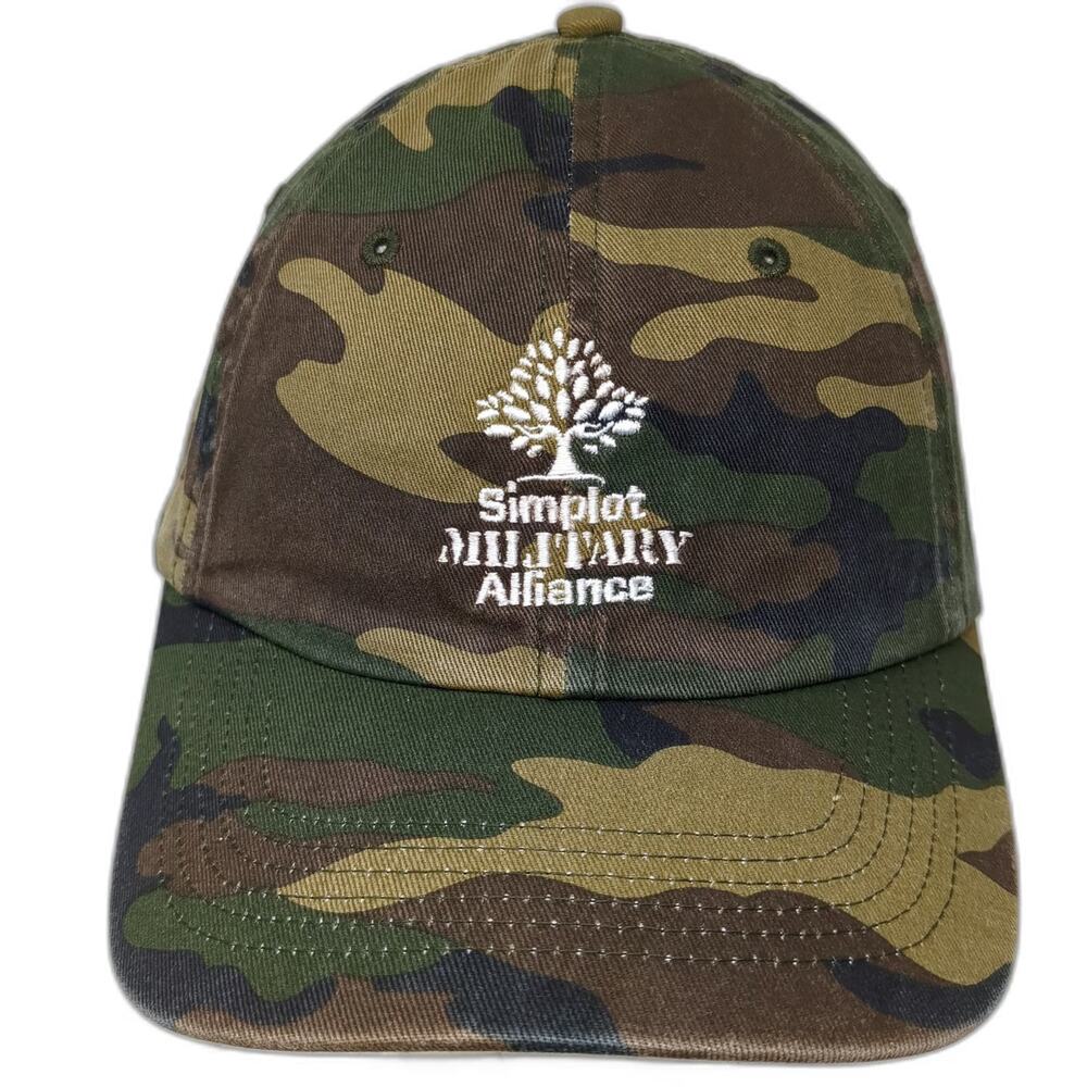 Port Authority Baseball Cap Green Camo One Size Simplot Military Alliance Hat